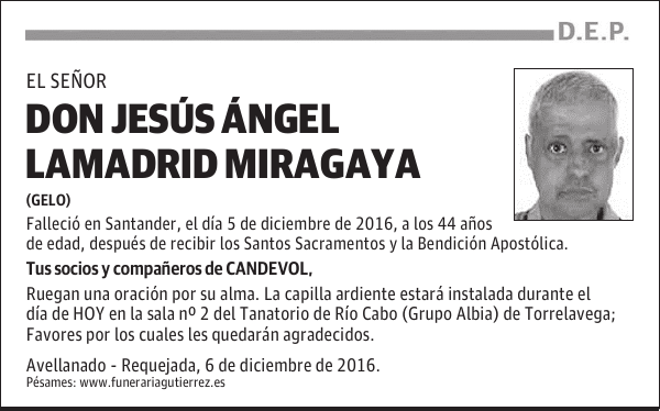 DON JESÚS ÁNGEL LAMADRID MIRAGAYA