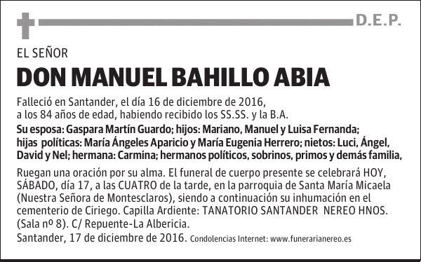 DON MANUEL BAHILLO ABIA