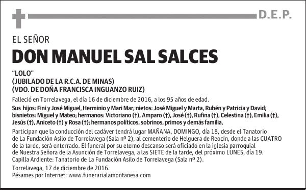 DON MANUEL SAL SALCES