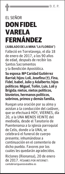 DON FIDEL VARELA FERNANDEZ
