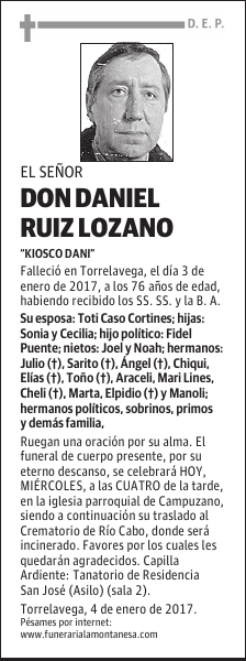 DON DANIEL RUIZ LOZANO