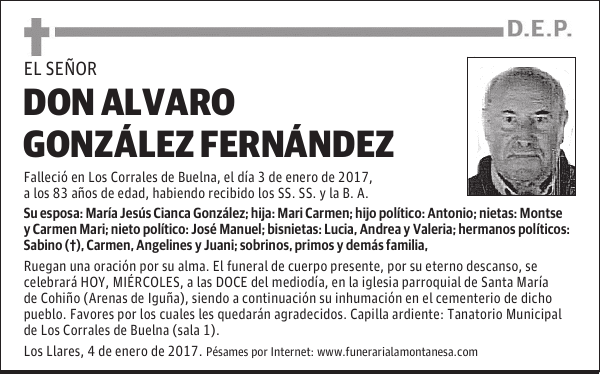 DON ALVARO GONZALEZ FERNANDEZ