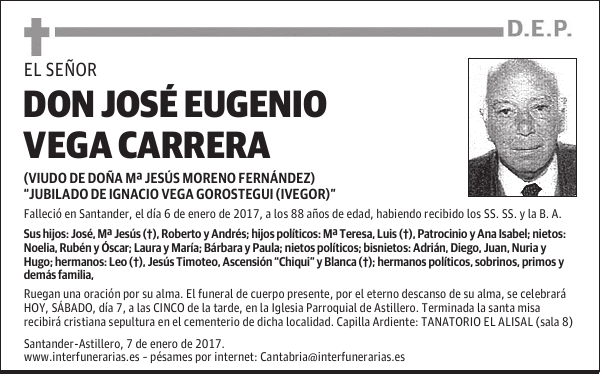 DON JOSÉ EUGENIO VEGA CARRERA