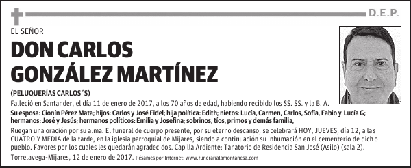 DON CARLOS GONZÁLEZ MARTÍNEZ
