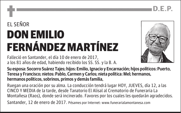 DON EMILIO FERNANDEZ MARTINEZ