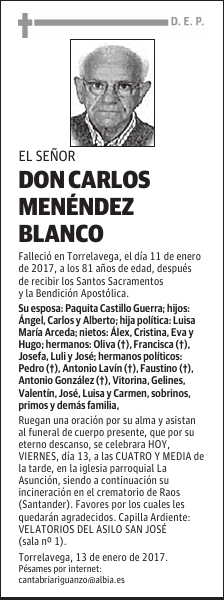 DON CARLOS MENENDEZ BLANCO