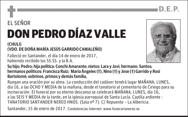 DON PEDRO DIAZ VALLE