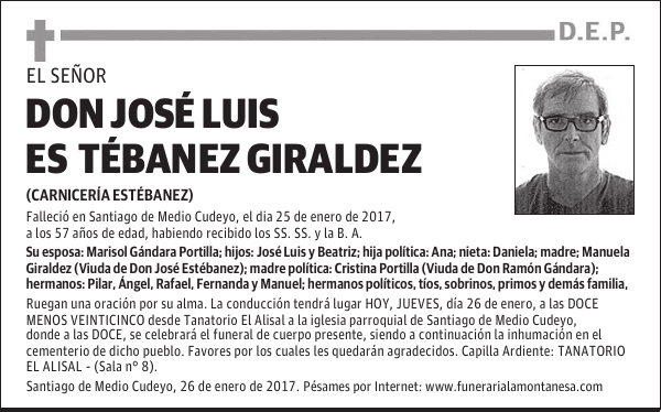 DON JOSÉ LUIS ESTÉBANEZ GIRALDEZ