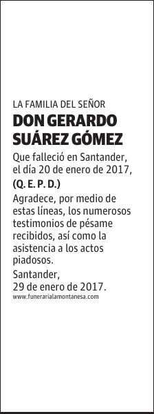 DON GERARDO SUÁREZ GÓMEZ