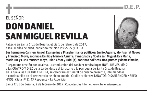 DON DANIEL SAN MIGUEL REVILLA