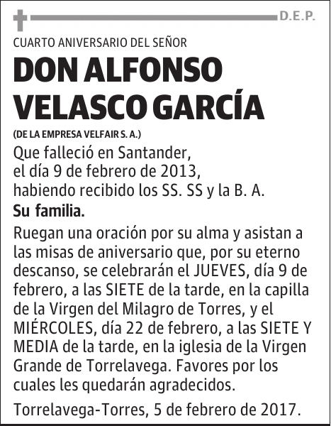 DON ALFONSO VELASCO GARCÍA