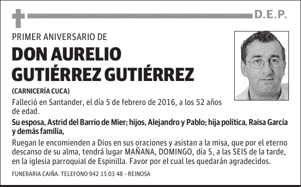 D. Aurelio Gutiérrez Gutiérrez