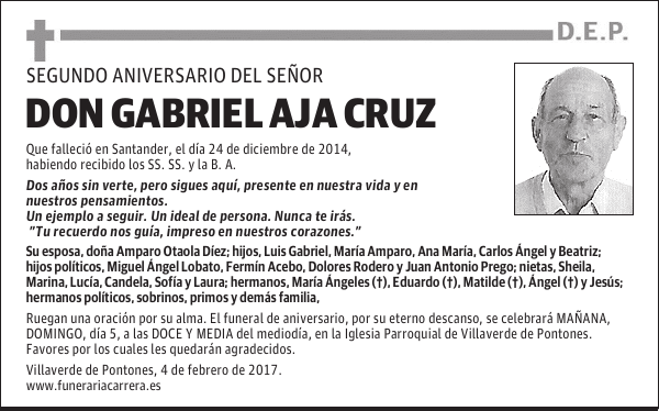 DON GABRIEL AJA CRUZ