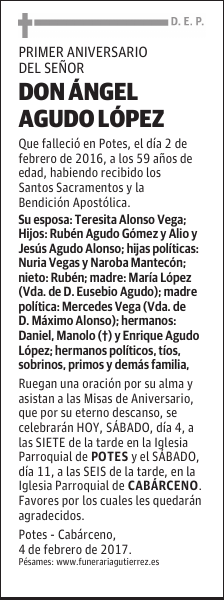 DON ÁNGEL AGUDO LÓPEZ