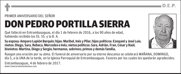 Don Pedro Portilla Sierra