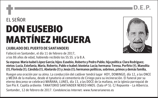 DON EUSEBIO MARTINEZ HIGUERA