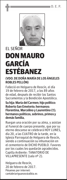 DON MAURO GARCÍA ESTÉBANEZ