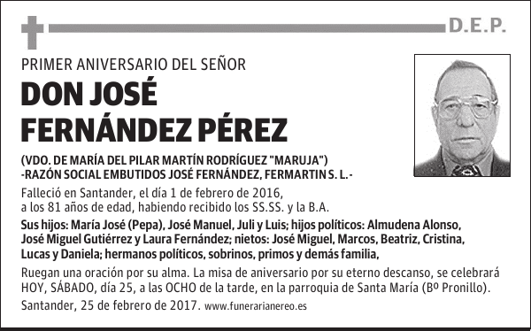 DON JOSE FERNANDEZ PEREZ