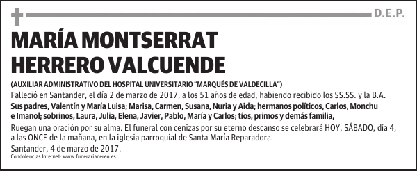 MARIA MONTSERRAT HERRERO VALCUENDE