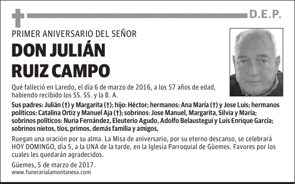 DON JULIÁN RUIZ CAMPO