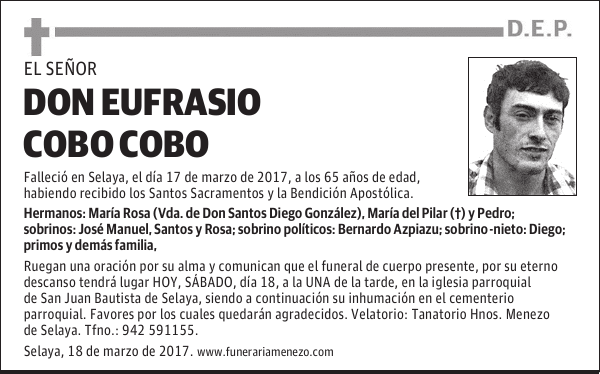 Don Eufrasio Cobo Cobo