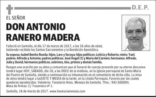 Don Antonio Ranero Madera