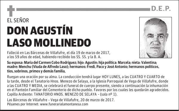 DON AGUSTÍN LASO MOLLINEDO