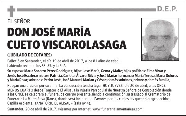 DON JOSÉ MARÍA CUETO VISCAROLASAGA