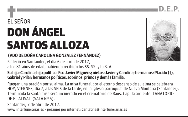 DON ANGEL SANTOS ALLOZA