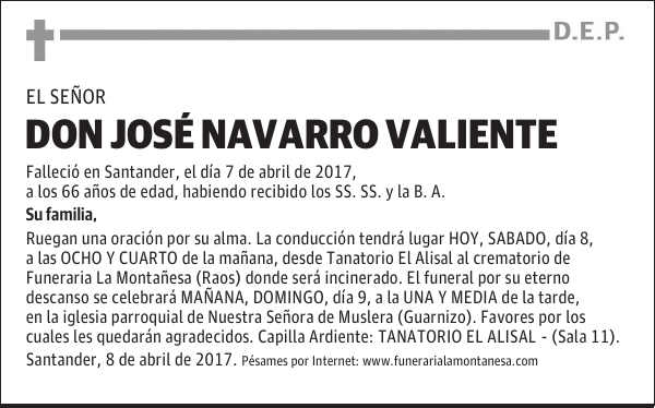 DON JOSÉ NAVARRO VALIENTE