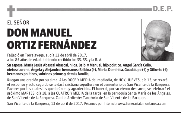 DON MANUEL ORTIZ FERNÁNDEZ