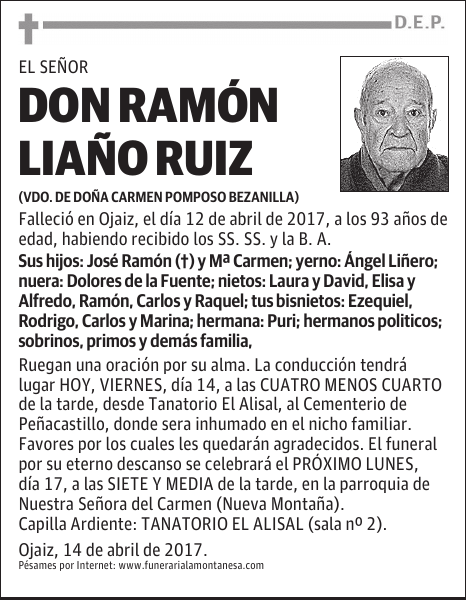 Don Ramón Liaño Ruiz