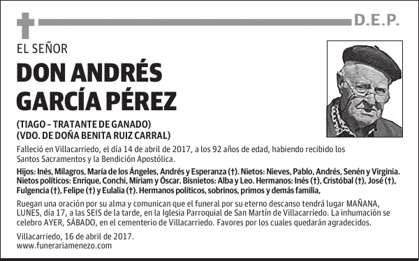 DON ANDRÉS GARCÍA PÉREZ