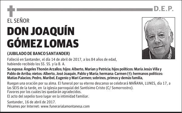 DON JOAQUÍN GÓMEZ LOMAS
