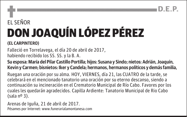 DON JOAQUÍN LÓPEZ PÉREZ