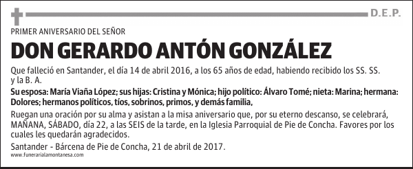 Don Gerardo Antón González