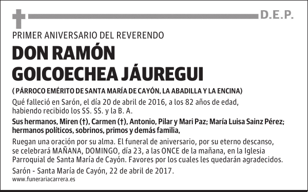 DON RAMÓN GOICOECHEA JÁUREGUI