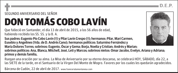 DON TOMÁS COBO LAVÍN