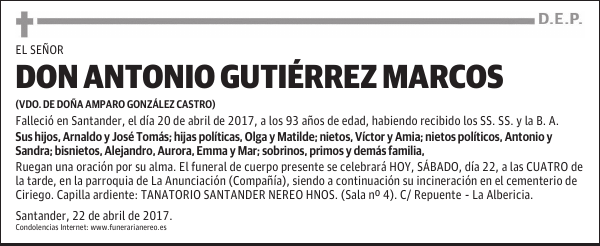 DON ANTONIO GUTIÉRREZ MARCOS