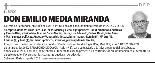 DON EMILIO MEDIA MIRANDA