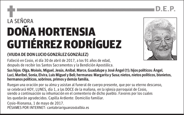 HORTENSIA GUTIÉRREZ RODRÍGUEZ