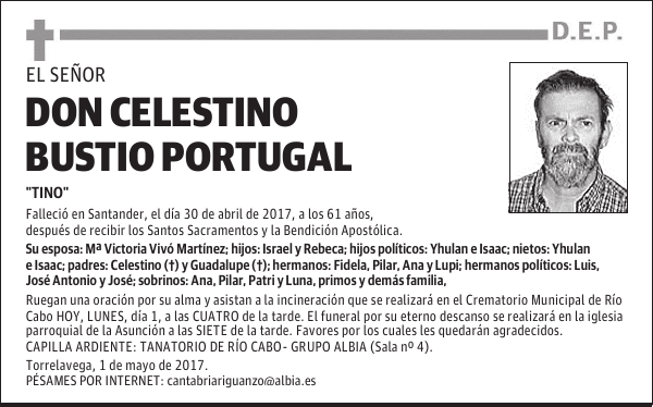 DON CELESTINO BUSTIO PORTUGAL