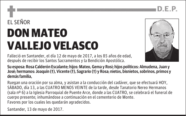 DON MATEO VALLE JO VELASCO