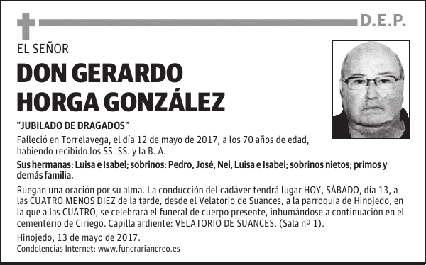 DON GERARDO HORGA GONZÁLEZ