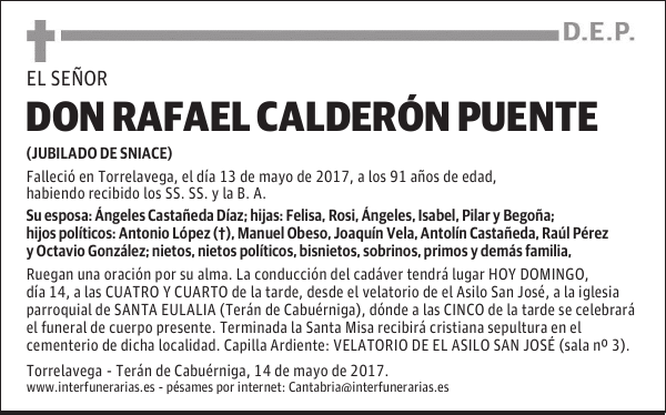 DON RAFAEL CALDERÓN PUENTE