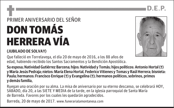 DON TOMÁS HERRERA VÍA
