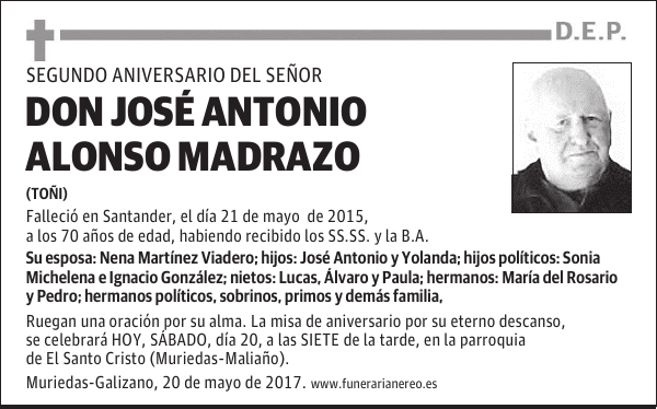 DON JOSE ANTONIO ALONSO MADRAZO
