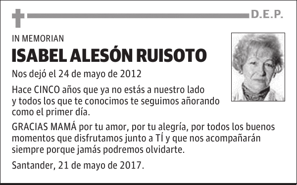 ISABEL ALESÓN RUISOTO