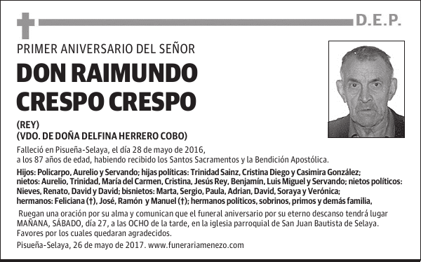 Don Raimundo Crespo Crespo