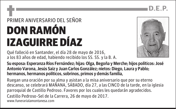 DON RAMÓN IZAGUIRRE DÍAZ